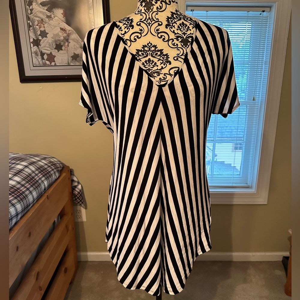 Black and white striped shirt from Jones New York